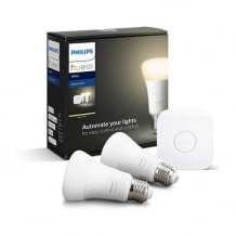 Zwei Lampen inkl. Bridge, dimmbar, warmweißes Licht, steuerbar via App, kompatibel mit Amazon Alexa und Apple HomeKit