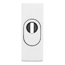 Rechteckige Schutzrosette für alle Türen aus Metall. Schützt hervorstehende Zylinder gegen Abbrechen durch Einbruchwerkzeuge.