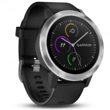 GPS-Fitness-Smartwatch mit hochauflösendem Farb-Touchdisplay und Side Swipe, Herzfrequenzmessung am Handgelenk, integriertem GPS-Modul und vorinstallierten Sport-Apps