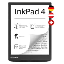 Inkpad 4 E-Reader, Stiftung Warentest Testsieger, unterstützt viele Formate, MP3-Wiedergabe, automatische Helligkeitsregelung