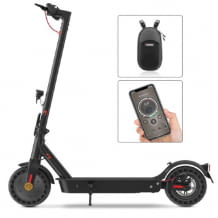 Elektro Scooter mit 40 km Reichweite und Straßenzulassung, 10“ Luftreifen, duales Bremssystem, 360 W Motor und App.