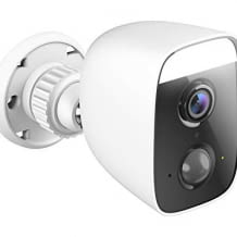Full HD Außen-Überwachungskamera mit Wi-Fi, Spotlight. 150 Grad Blickwinkel, Nachtsichtfunktion, Bewegungs- und Geräuscherkennung.