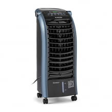 4-in-1 Air Cooler, Mobiles Klimagerät, leiser Ventilator und Luftbefeuchter. Mit 3 Geschwindigkeitsstufen, Nachtmodus und Timer-Funktion.