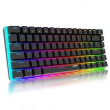 19 Arten von Lichteffekten mit ABS Dual-Color-Tastatur. Laser Carving-Zeichen-Tasten aus hochwertigem ABS- und Metallmaterial.