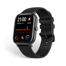 Smartwatch mit anpassbaren Widgets und schmalem Metallgehäuse. Wasserdicht bis zu 5 ATM.