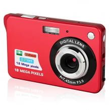 18 MP Mini-Kamera mit 2,7-Zoll-LCD-Display und 8-fachem Digitalzoom