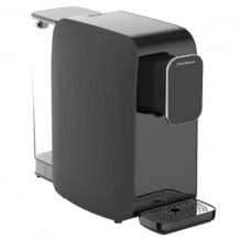 Auftisch-Osmoseanlage mit Erhitzungsfunktion für 6 verschiedene Temperaturen, 1,7 Liter Osmosewasser-Tank, und Touchscreen.