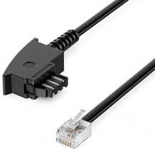 3 m DSL Kabel mit 4 poliger Belegung, universell nutzbar und für alle gängigen Telefon Modelle geeignet.