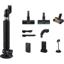 abelloser Handstaubsauger mit Zubehör, 400 W Leistung, 2 Akkus, All-in-One-Ladestation, Active Dual- und Slim LED+ Bürste, inklusive Tierhaar-Aufsatz.