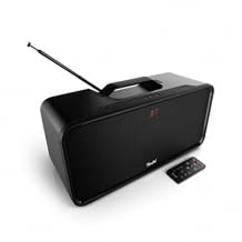 Bluetooth-Lautsprecher mit DAB+ und FM-Radio, Display, Stereofunktion, sowie Bluetooth-Multipoint.