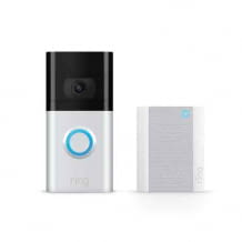 Ring Doorbell 3 für HD-Aufnahmen, Bewegungserfassung und Echo-Kompatibilität. Inkl. smartem Türgong.