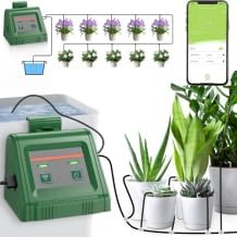 Automatisches Bewässerungssystem mit App-Steuerung o. Alexa-Sprachsteuerung, optionaler Batteriebetrieb, für bis zu 10 Pflanzen.