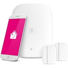 enthält zentrale Basiseinheit und  2 Smart Home Tür-/Fensterkontakte, Verbindung zum Router per Kabel oder WLAN