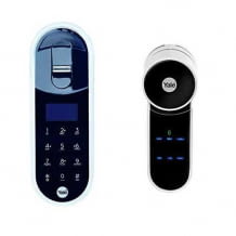 Sicheres Entriegeln der Tür mit Pin, Fingerabdruck oder per Bluetooth. Registrierung von bis zu 20 Anwendern. Einfache Installation.