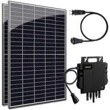 830 Watt Balkonkraftwerk Set mit 2x415W monokristallin Solarmodulen und Wechselrichter