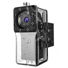 Mini Kamera für Outdoor-Sportler mit wasserdichtem Gehäuse und Full HD Auflösung.