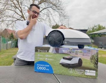 Der ECOVACS GOAT O800 ist der erste Mähroboter den wir im Jahr 2025 getestet haben