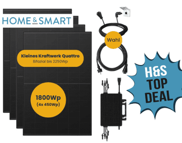 Die Balkonkraftwerk von Kleines Kraftwerk ist erhältlich im exklusiven Home&Smart Deal