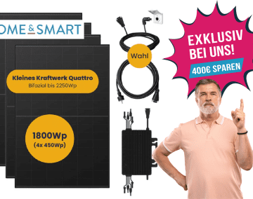 Die Balkonkraftwerk von Kleines Kraftwerk ist erhältlich im exklusiven Home&Smart Deal
