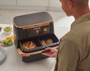 Ninja gehört zu den beliebtesten Anbietern großer Heißluftfritteusen