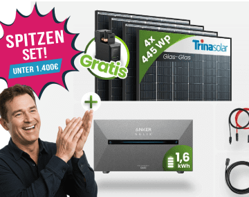 Bei Solarexperte tepto gibt es gerade ein leistungsstarkes Balkonkraftwerk mit Anker Speicher für unter 1.400 Euro