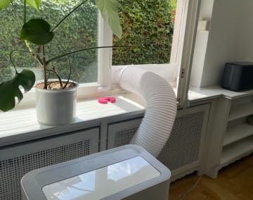 Einmal fertig zusammengebaut und eingesetzt ist die Midea Klimaanlage einsatzbereit