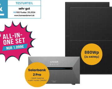 Das All-In-One Set umfasst alle nötigen Komponenten - nur die Halterung muss individuell gewählt werden