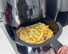 Die Russell Hobbs Heißluftfritteuse überzeugte vor allem durch ihr großes Fassungsvermögen