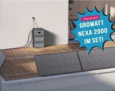 Bei AC TEC gibt es den neuen Growatt NEXA Speicher im Set mit einem Balkonkraftwerk mega günstig