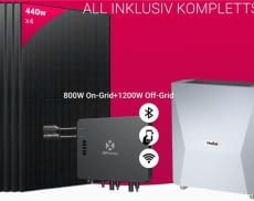 Starker Deal! Vier Hochleistungs-Solarmodule mit Hailei 5kWh Speicher