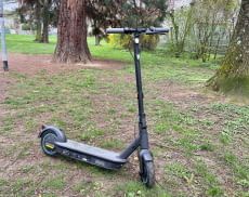 Der Segway Ninebot Max G30DII fährt selbst auf nassen Straßen sowie Waldwegen sicher und stabil.