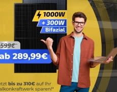 Hier gibt es ein 1000 Watt Balkonkraftwerk für das kleine Geld!