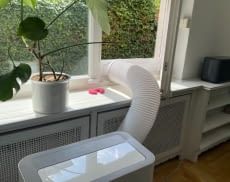 Einmal fertig zusammengebaut und eingesetzt ist die Midea Klimaanlage einsatzbereit