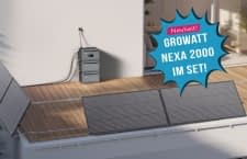 Bei AC TEC gibt es den neuen Growatt NEXA Speicher im Set mit einem Balkonkraftwerk mega günstig
