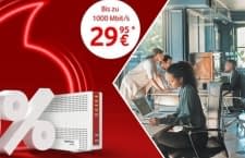 Sparen bei Vodafone: Vier Business Tarife sind für 24 Monate um 50 Prozent reduziert!