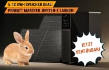 Zum Marstek Jupiter E Launch gibt es den großen Stromspeicher günstig bei priwatt