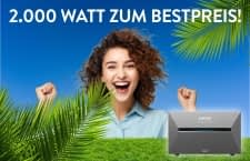 Bei Solago gibt es ein Balkonkraftwerk mit 2.000 Watt und Anker SOLIX 3 aktuell sehr günstig
