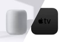 Apple’s HomePod lässt sich ganz einfach als Lautsprecher für den AppleTV nutzen 