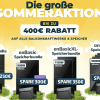 Nur für kurze Zeit! Bei der Solakon Sommer Aktion lassen sich auf Balkonkraftwerksets bis zu 400 Euro sparen