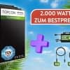Bei tepto gibt es das MaxPower Balkonkraftwerk im Angebot. Zur Auswahl stehen auch die besten Speicher auf dem Markt